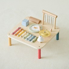 폴라비 원목 뮤직테이블 장난감, 멀티, 1개