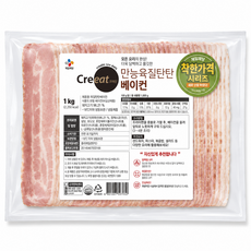 CJ 크레잇 육질탄탄 베이컨, 1kg, 1개
