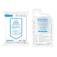 물따로 물티슈 오리지날 휴대용 (12매/12set), 12개, 12매