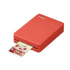 Canon SELPHY QX20 相片印表機 支援 72x85mm 與 54x85mm 相紙, 紅-贈XC-20L相紙20張