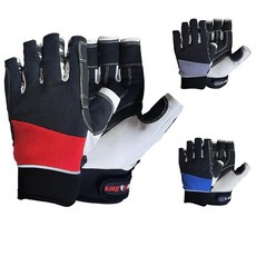 MRX Boxing & Fitness BOXING FITNESS 남성용 세일링 장갑 Deckhand Gripy 화이트/블루, 블랙 / 레드