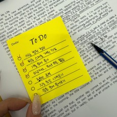 투두리스트 접착 메모지 세로 데일리플래너