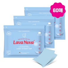 라바노바 고농축 시트형 겸용 세탁세제, 20개입, 3개