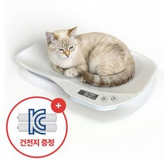 집똑똑이 강아지 고양이 체중계, 1개, 화이트, 단일 1개, 화이트, 단일