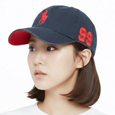 베이직엠 남성 여성 야구모자 볼캡 워싱 빅로고 승마자수