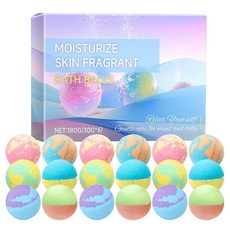 배쓰밤 선물 세트 피부 보습용 버블 샤워 거품 18개 오래 지속되는 향이 나는 리치 버블 스파 배쓰밤 여성 및 남성용 생일 및 어머니의 날을 위한 목욕 및 바디 워크 선, A3