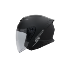 ASTONE DTS 開放式摩托車頭盔，輕量舒適，通風透氣，時尚外觀，視野廣闊, 消光黑