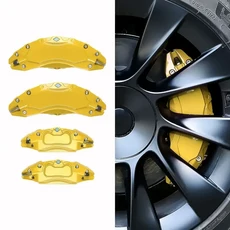 테슬라 모델 3 하이랜드 2024 용 브레이크 켈리퍼 커버 18 인치 19 인치 휠 허브 자동차 개조 장식 액세, 01 CHINA, 01 3 Yellow 18 19 INCH