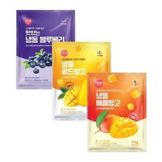 CJ프레시웨이 이츠웰 냉동블루베리1Kg+애플망고1Kg+골드망고1kg, 3개, 1Kg