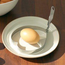 스텐 쿠킹링 하트형 no.033605 달걀 후라이 하트 계란틀, 12개, 실버