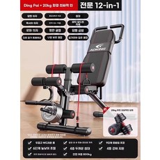 로잉 머신 가정용 블랙 등받이 조정기 12단 노젓기 전신운동기구, 1, G. 딩페이 12in1 20KG 친환경 덤벨 더욱 종합