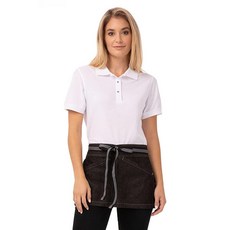 Chef Works 유니 Berkeley 스냅온 허리 타이 블랙 그레이 272451