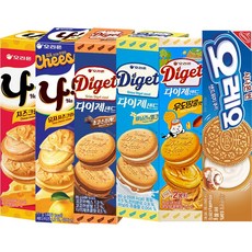 샌드 6종 나샌드 유자 기본 + 다이제 우도땅콩 바닐라 초코 + 오레오 시나몬, 77g, 1