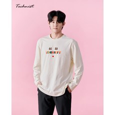 테크니스트 아울렛 TNT54115 코튼라이크 긴팔티 남여공용 캐쥬얼 운동복 배드민턴 탁구 스쿼시 스포츠웨어