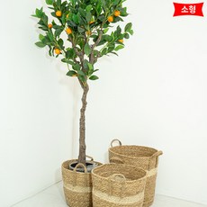 晨香手工藝線條藤編籃花盆套, 單色, 1個