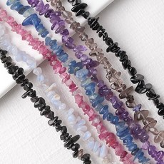 비즈아이 [5597-01]원석 칩스 소 약 4~10mm 천연석 7종 1줄(약80cm)