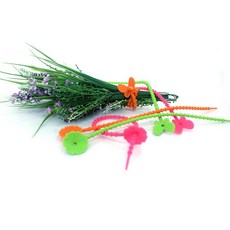 식품 클립 타이 실리콘 케이블 3개 다용도 세트, 그린