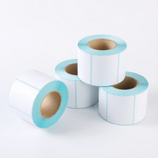 50x30mm 감열식 바코드 라벨 스티커 50x30mm (1롤 1000매 x 4롤) 방수 방유 3중코팅, 4개