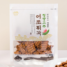동일식품 청양고추 어포튀각 매운맛 간식 야식, 2개, 250g