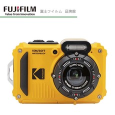 KODAK 柯達 PIXPRO WPZ2 數位相機 防水防塵防摔 潛水浮淺適用 4倍光學變焦, 黃色+32G記憶卡