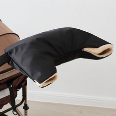 유모차 방한 핸드머프 일체형 장갑 풀커버 euv+129py, 블랙