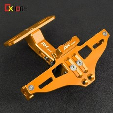 오토바이 후면 번호판 테일 프레임 홀더 브래킷 방향 지시등, 4. glod with logo