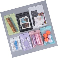 올몽스토어 1P 다용도 컬러 소분 지퍼백 10~16cm, 10.5x15 - 화이트, 1개, 1개입