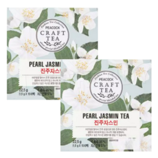 피코크 진주 자스민차, 3개, 15개입