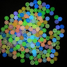 夜光珠亞克力發光珠子手串珠熒光散珠子手鍊項鍊材料 副廠產品