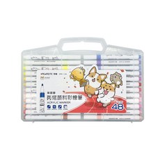 筆樂PENROTE 柴語錄48色丙烯顏料彩繪筆/壓克力顏料筆, 詳見包裝, 48個, 508.3g