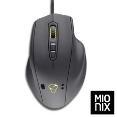 MIONIX NAOS QG 心率膚感有線電競滑鼠 台灣總代理緯思創公司貨, 黑色