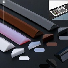 꿈꾸는비 2M 실리콘 욕실 물막이 욕실용품, 블랙-2M