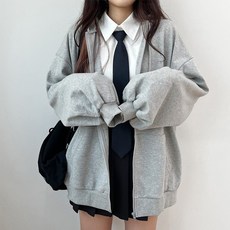 벌룬 베이직 후드집업