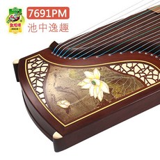 敦煌牌樂器 敦煌古箏7691PM柚木浮光溢彩池中逸趣演奏初學考級, 1個, 7691PM+全套配件禮包