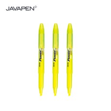 자바펜 파워라인 형광펜 오리지널, 옐로우, 3개
