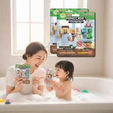 반다이 마인크래프트 미니에그 랜덤캐릭터 입욕제 즐거운목욕 저자극 어린이용 오렌지향 40g 2개