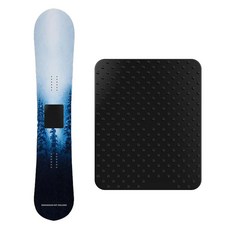 스톰프립 프리미엄 스노보드 스톰프 패드 | 프로 매트 볼케이노 컬렉션 3D 디자인, 블랙, 1개