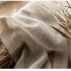 모던 코튼 린넨 커튼 원사 컬러 블라인드 침실 거실 서재 맞춤형