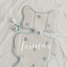 O 推車坐墊 嬰兒車坐墊 嬰兒推車保護墊 安全座椅墊 透氣加厚棉墊, 恐龍, 1個