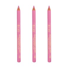 밀라니 컬러 스테이트먼트 립 라이너, 3개, Pretty Pink