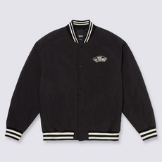 [AK플라자] [VANS] 공용 로고 베이스볼 봄버 자켓 VN000GZMBLK
