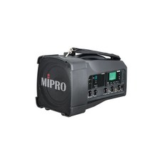 MIPRO MA-100 5.8G迷你無線喊話器, 黑色, MA-100主機+3號電池手持式麥克風
