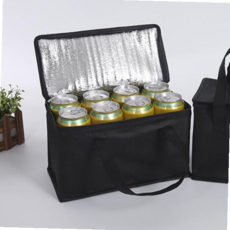 보온보냉가방 맥주캔 여덟개 쿨러백 미니 아이스박스, 쿠팡 블랙