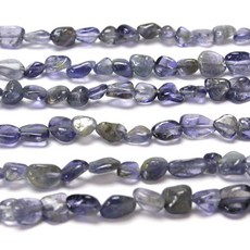 MJDCB 자연 불규칙한 모양의 돌 구슬 6-8mm 근청석 MJDCB Natural Irregular Shape Stone Beads 6-8mm Cordierite Gemston, 코디에라이트
