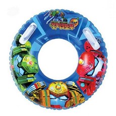 수영장 어린이 튜브 캐릭터 원형 물놀이 70cm 프린팅 바다 여름용품 손잡이, 1개, 상세페이지 참조