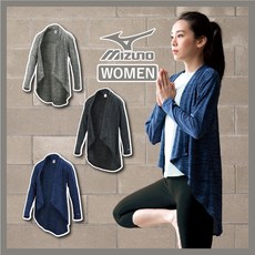 MIZUNO美津濃 瑜珈罩衫長版外套【旅形】輕薄舒適 吸汗快乾 K2TC9205 M19 (M29)