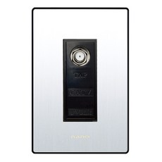 나노 전기 아트2 SIMPLE CATV 3방 매입모듈 블랙, 1개