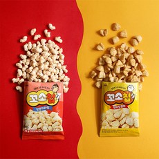[다신샵] 기름없이 열풍에 구운 쌀&현미 꼬소칩 (인절미+땅콩카라멜) / 노밀가루 쌀과자, 2개, 25g