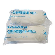 수성 탄력붕대 4인치(10cmx190cm) 압박붕대 대형, 4개, 5개입
