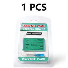 닌텐도 게임보이 SP 배터리용 3.7V 850mAh 충전식 리튬 어드밴스, 01 1PCS